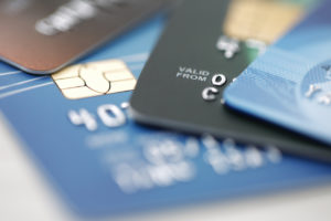 A few credit cards used in credit card fraud in West Palm Beach.