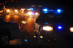 Police car pulling someone over for manslaughter charges. This person will need a defense attorney.